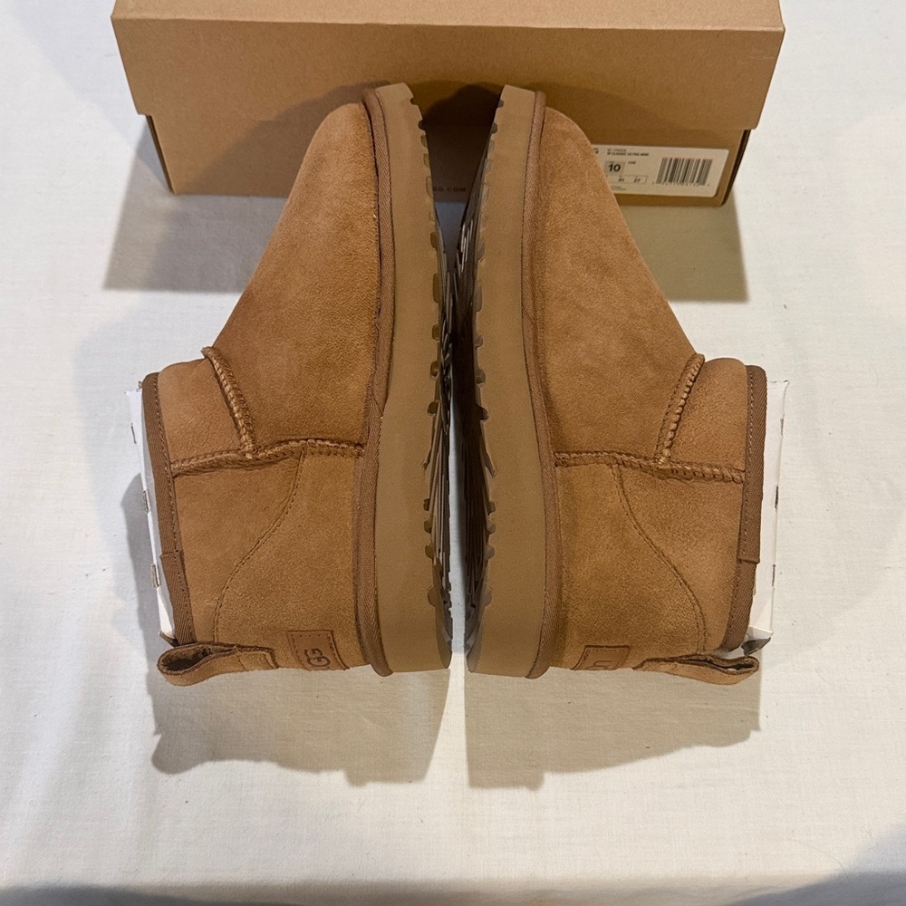 UGG W Classic Ultra Mini Brown Asst Sizes - Picture 3 of 5